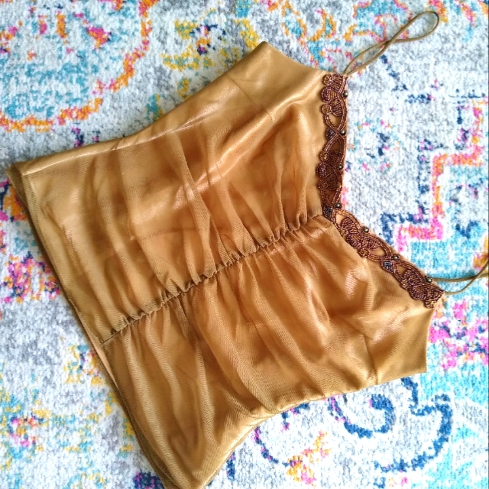 JOSEPH RIBKOFF beaded evening top